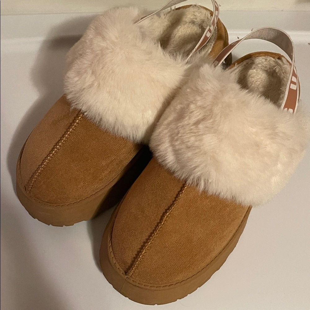 Faux shearling platform slipper - Picture 2 of 7